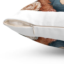 Loves Highland Cows Spun Polyester Square Pillow