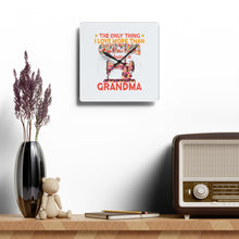 Quilting Grandma Acrylic Wall Clock