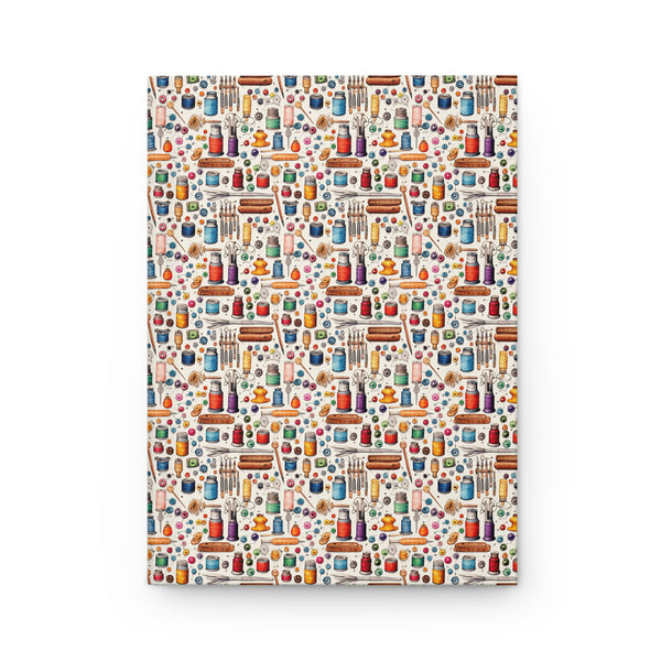 Watercolor Sewing Supplies 1 Hardcover Journal Matte