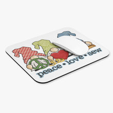 Peace, Love, Sew Gnomes Mouse Pad (Rectangle)