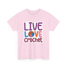 Live Love Crochet Unisex Heavy Cotton Tee