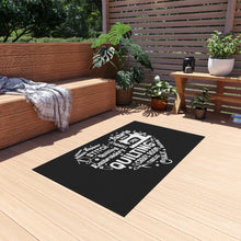 Quilting Word Cloud Outdoor Rug