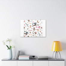 Sewing Elements White - Canvas Gallery Wraps