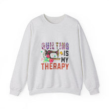Floral Quilting is My Therapy Unisex Heavy Blend™ Crewneck Sweatshirt