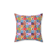 Quilted Pattern 1 Spun Polyester Square Pillow