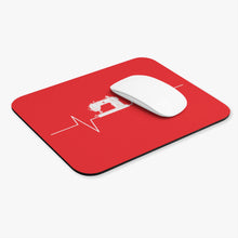 Sewing Machine Heart Beat Mouse Pad (Rectangle)