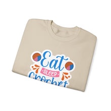Eat Sleep Crochet Repeat Unisex Heavy Blend™ Crewneck Sweatshirt