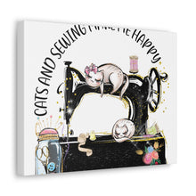 Cats and Sewing - Canvas Gallery Wraps