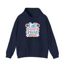 Eat Sleep Crochet Repeat Unisex Heavy Blend™ Hooded Sweatshirt