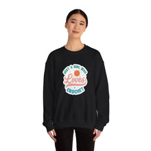 Just A Girl Crochet Unisex Heavy Blend™ Crewneck Sweatshirt