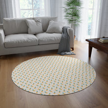 Summer Cute Pineapples Round Rug