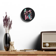 Sewing Love Acrylic Wall Clock - Black