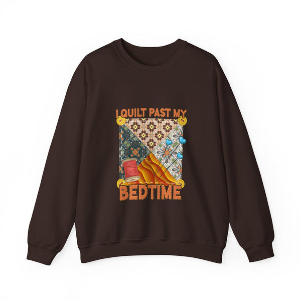 I Quilt Past My Bedtime Unisex Heavy Blend™ Crewneck Sweatshirt
