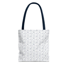 Outlined Sewing Elements Tote Bag