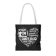 Quilting Word Cloud Tote Bag