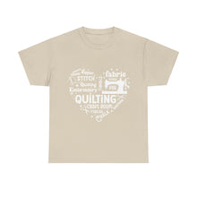 Quilting Word Cloud Unisex Heavy Cotton Tee