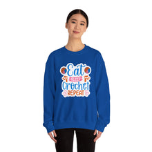 Eat Sleep Crochet Repeat Unisex Heavy Blend™ Crewneck Sweatshirt