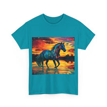 Colorful Modern Horse Unisex Heavy Cotton Tee