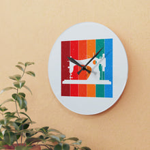 Retro Sewing Machine Acrylic Wall Clock