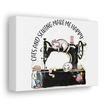 Cats and Sewing - Canvas Gallery Wraps