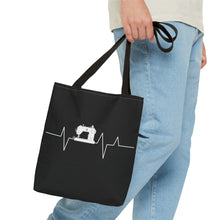 Sewing Machine Heart Beat Sewing Tote Bag