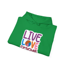 Live Love Crochet Unisex Heavy Blend™ Hooded Sweatshirt