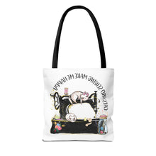 Cats and Sewing Tote Bag