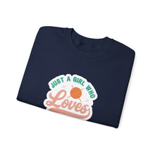 Just A Girl Crochet Unisex Heavy Blend™ Crewneck Sweatshirt