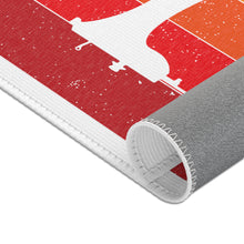 Retro Sewing Machine Area Rugs - White