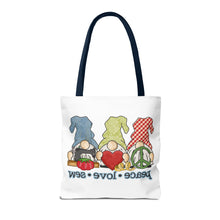 Peace, Love, Sew Gnomes Tote Bag