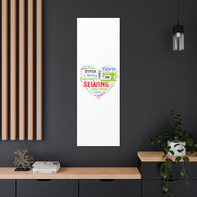 Colorful Sewing Word Cloud - Canvas Gallery Wraps