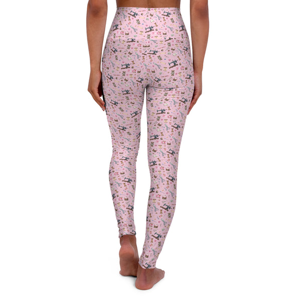 Sewing Elements Pink High Waisted Yoga Leggings