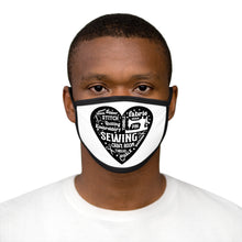 Black Sewing Word Cloud Fabric Face Mask