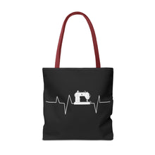 Sewing Machine Heart Beat Sewing Tote Bag