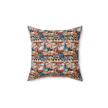 Watercolor Sewing Supplies 3 Spun Polyester Square Pillow