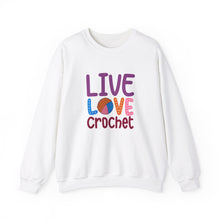 Live Love Crochet Unisex Heavy Blend™ Crewneck Sweatshirt