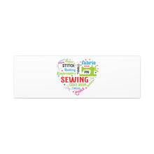 Colorful Sewing Word Cloud - Canvas Gallery Wraps