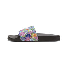 Packed Watercolor Buttons Women's PU Slide Sandals