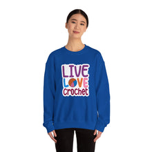 Live Love Crochet Unisex Heavy Blend™ Crewneck Sweatshirt