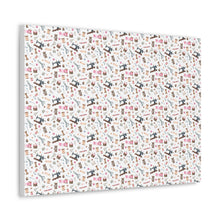 Sewing Elements White - Canvas Gallery Wraps