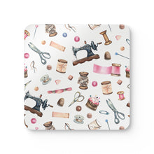 Sewing Elements White Corkwood Coaster Set
