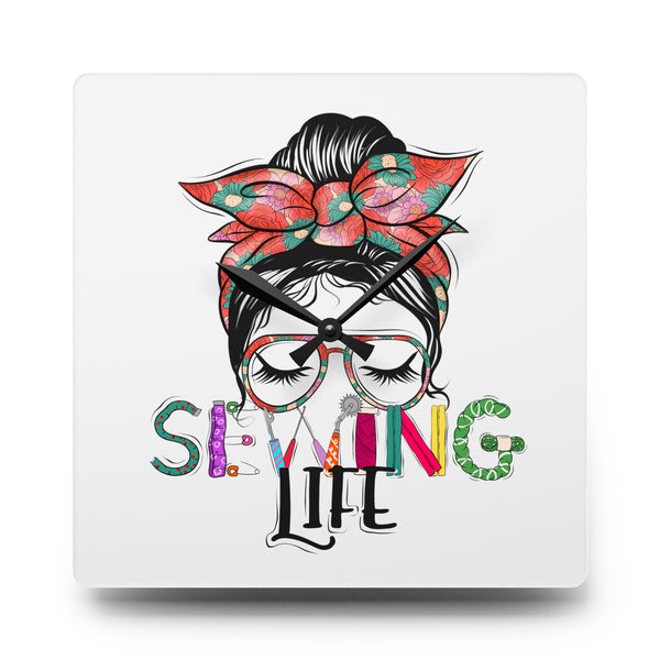 Sewing Life 1 Acrylic Wall Clock