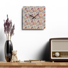 Watercolor Sewing Supplies 1 Acrylic Wall Clock
