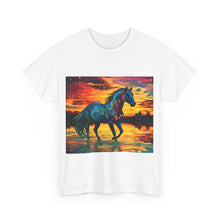 Colorful Modern Horse Unisex Heavy Cotton Tee