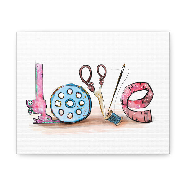 Sewing Love - Canvas Gallery Wraps