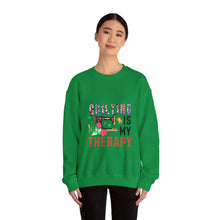 Floral Quilting is My Therapy Unisex Heavy Blend™ Crewneck Sweatshirt