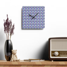 Floral Collage Pattern 2 Acrylic Wall Clock