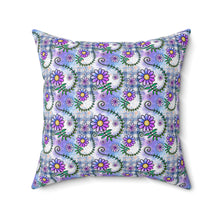 Floral Collage Pattern 2 Spun Polyester Square Pillow