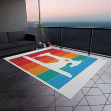 Retro Sewing Machine Outdoor Rug