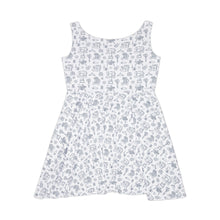 Outlined Sewing Elements Skater Dress